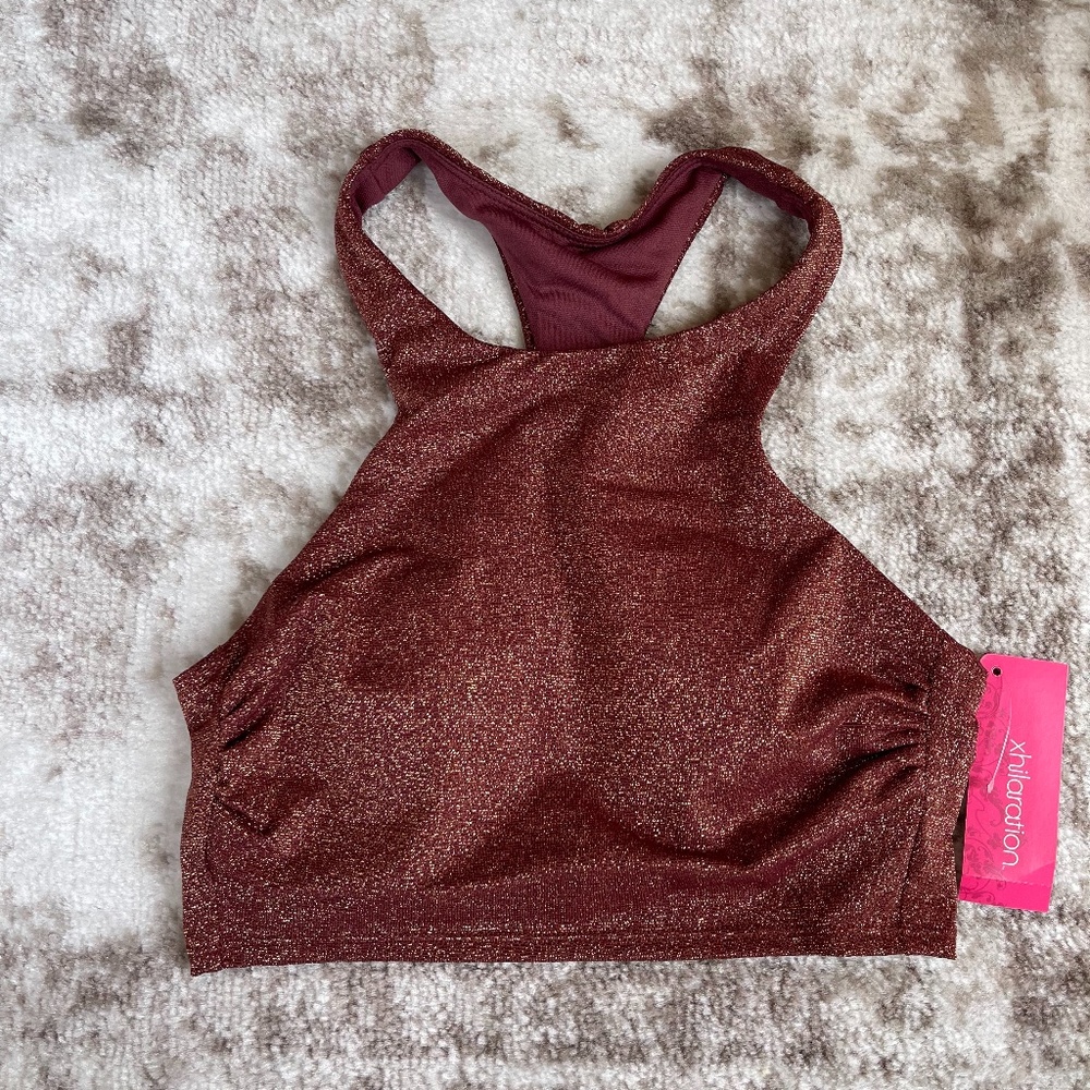 Xhilaration Raisin Bikini Swim Top Sz XS‎ NWT